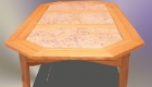 Wood and granite table